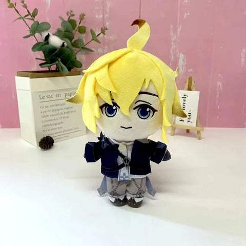 Genshin Impact Mika Cosplay Plush Doll Pillows 20cm Anime Game Mika Toys Cartoon Props Accessories Holiday Gifts