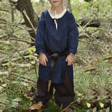 Medieval Cosplay Costumes for Children Renaissance Vintage Kid Tunic Boy Girl Viking Knight Cosplay Halloween  Clothes