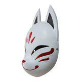 Genshin Impact Hanachirusato Cosplay Fox Mask Kazari Hanachiru Sato Mask Miko Halloween Carnival Japanese Facial Props