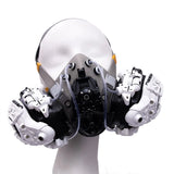 Gothic Mask Mechanical Cosplay Punk style Masks Gothic Knight Mechanical Gloves Gauntlets Devil Horns Sci-Fi  Functional Wind
