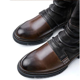 Men's Medieval Retro PU Leather Shoe Middle Ages Ankle Boots Victorian Renaissance Boot Cosplay Shoes