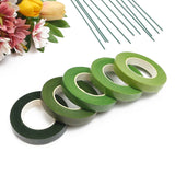 1.2CM 30 Yard Floral Stem Tape Corsages Buttonhole Artificial Flower Stamen Wrap Florist Green Tapes Nylon Flower Supplies