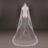 1.5m/3m Lace Bride Wedding Veil Long White Wedding Gauze Sequins Lace White Dress For Wedding Marriage Accessories