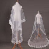 1.5m/3m Lace Bride Wedding Veil Long White Wedding Gauze Sequins Lace White Dress For Wedding Marriage Accessories