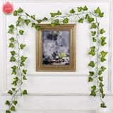 1.8 M/pcs DIY Leaf Silk Artificial Flower Foliage Vine For Wedding Party Home Room Picture Frame Decoration Rattan Leaves Crafts