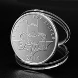1 Ounce 999 Gold Silver Batman Commemorative Coin Super Hero Animated Movie Coins Collectibles Children's Birthday Cartoon Gifts