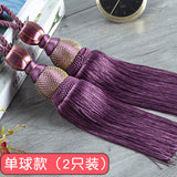 1 Pcs Curtain Tie Rope Creative Decoration Accessories Hanging Ball Tassel Double Ball Tie Drawstring Rope Hook Tie TJ2085