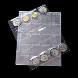 1 pcs  Coin sleeves 20 cells/ 30 cells/42 cells compartments  coin album scrapbook mint leaves coin bag