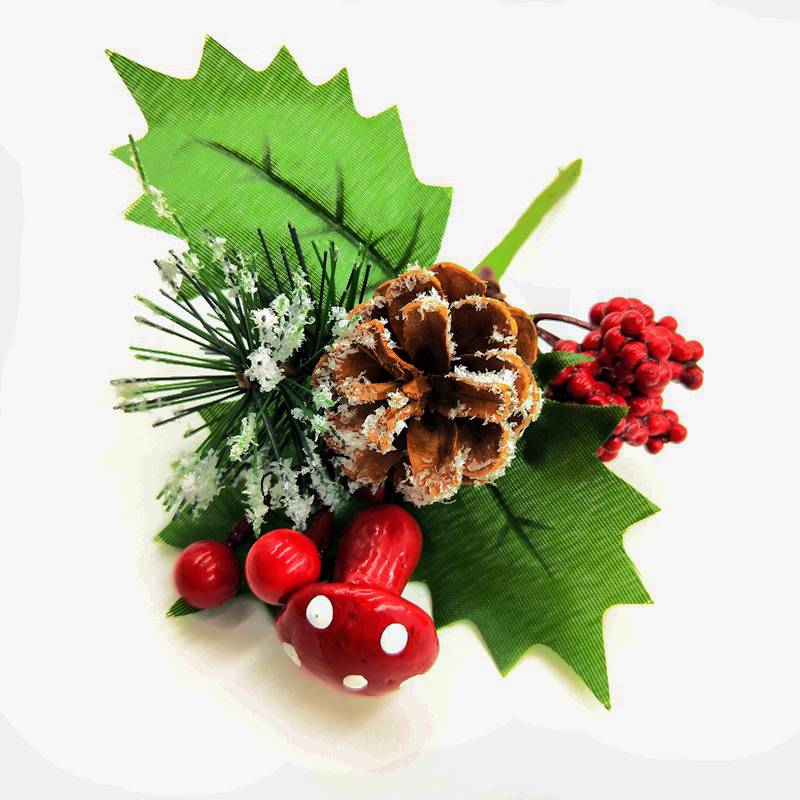 1 piece artificial flower red berry branch suitable for wedding Christmas decoration DIY Valentine's Day dried flowers