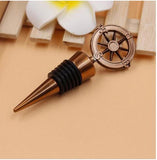 10/20/50Pcs  Metal Wine Bottle Stoppers Travel Theme Wedding Guests Gift Stopper Compass Wedding Souvenirs Wine Accessories