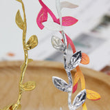 10 Meter Silk Nature Gold Silver Artificial Leaf Leaves Vine Wedding Box Decoration Foliage Handmade Scrapbooking Craft Wreath