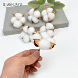 10 Pcs 5Cm White Cotton Head Natural Kapok Head Dried Flower Decor For Wedding Home Supplies Diy Accessories Artificial Flower