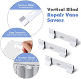 10 Sets of Vertical Blind Repair Tabs/Vertical Blind Tabs - 20 Total Tabs and 5 PCS Vertical Blind Repair Carrier Plus Stem