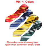 (10 pieces/lot)  Polyester Striped Four Color Ties
