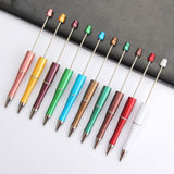 100pcs/lot Customized Engraved Beaded Metal Creative Bead Jewelry Ballpoint Pen Party Guest Gift Birthday Wedding Gift