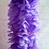 10PCS 100CM Artificial Hydrangea Orchid Wisteria Flower For DIY Simulation Wedding Arch Square Rattan Wall Hanging Basket