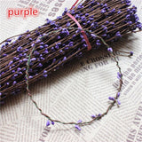 10PCS 40cm Rattan Artificial Flower Wreath Small Berry Seed Berry Garland for DIY Banquet Wedding Party