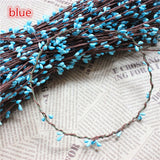 10PCS 40cm Rattan Artificial Flower Wreath Small Berry Seed Berry Garland for DIY Banquet Wedding Party