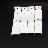 10pcs Ceiling Top Clamping Side Mounted Curtain Track Rail Accessories Windows Plastic Home Window Decor Curtain Accessory