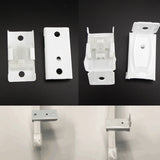 10pcs Ceiling Top Clamping Side Mounted Curtain Track Rail Accessories Windows Plastic Home Window Decor Curtain Accessory