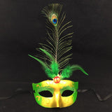 10pcs Mardi Gras Masks Feathers For Adult Men Women Girls Costume Mask for Masquerade Festival Wedding Party Birthday Halloween