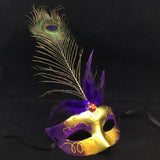 10pcs Mardi Gras Masks Feathers For Adult Men Women Girls Costume Mask for Masquerade Festival Wedding Party Birthday Halloween