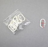 12PCS/lot White Transparent Plastic C Shape Bath Drape Shower Ring Loop Bendable Bathroom Curtain Hooks