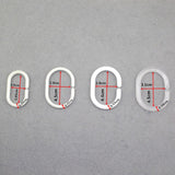 12PCS/lot White Transparent Plastic C Shape Bath Drape Shower Ring Loop Bendable Bathroom Curtain Hooks