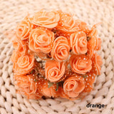 12Pcs/lot Artificial Craft Foam Rose Flowers Artificial Flowers bouquet For Wreaths DIY Wedding Scrapbooking Fake Rose Flower