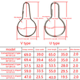 12pcs Iron Curtain Open Gourd Rings Carabiner Keychain Clip Window Curtains Hook Accessories Bath Shower Curtains Rods Clamp