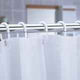 12pcs/Set 8 Colors Plastic C Shape Bath Drape Shower Bendable Curtain Loop Hooks Ring Bathroom Bathing Curtain  Accessories