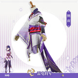13pcs Game Genshin Impact Raiden Shogun Beelzebul Cosplay Costume Sexy Women Kimono Dress Uniform Party RolePlay