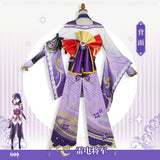 13pcs Game Genshin Impact Raiden Shogun Beelzebul Cosplay Costume Sexy Women Kimono Dress Uniform Party RolePlay