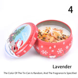 1PC Christmas Soy Wax Dried Flower Scented Candles Deodorant Helper Smokeless Fragrance Candle Christmas Candle Set