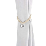 1Pc Crystal Bead Curtain Tieback Bling Diamond Bandage Rope Accessories Curtains Holder Buckle Tie Home Decorative
