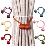 1Pc Magnetic Curtain Tieback  Holder Hook Buckle Clip Pretty Modern Polyester Decorative Home Accessorie