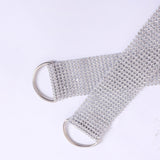 1Pcs Curtain Tieback Holder Portable Curtain Supplies for Household L/S Buckles Tie Rope Home Decor Diamond/Iron Silver