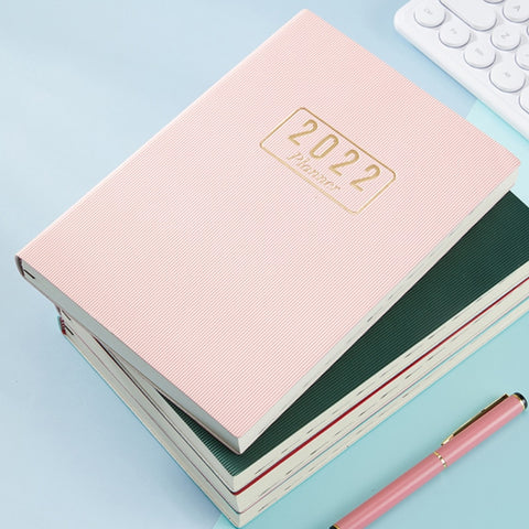 1pc A5 Planner Agenda Notebook Weekly Goals Habit Schedules 2022 Diary Notebook