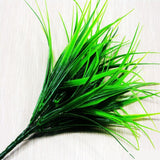 1pcs 27cm Mini Artificial Green Plants Grass Fake Floral Plastic Silk Eucalyptus Flowers For Office Hotel Wedding Table Decor
