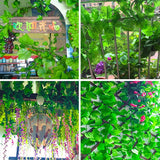 2/2.3m Simulation Grape Vine Leaves DIY Garland Supplies  Artificial Ivy Leaf Fake Green Plants Rattan Home Wedding Decoration