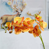 2 Fork 3D6 Head Feel Real Phalaenopsis Orchid Simulation Flower Wedding Decoration Christmas Party Home Decoration
