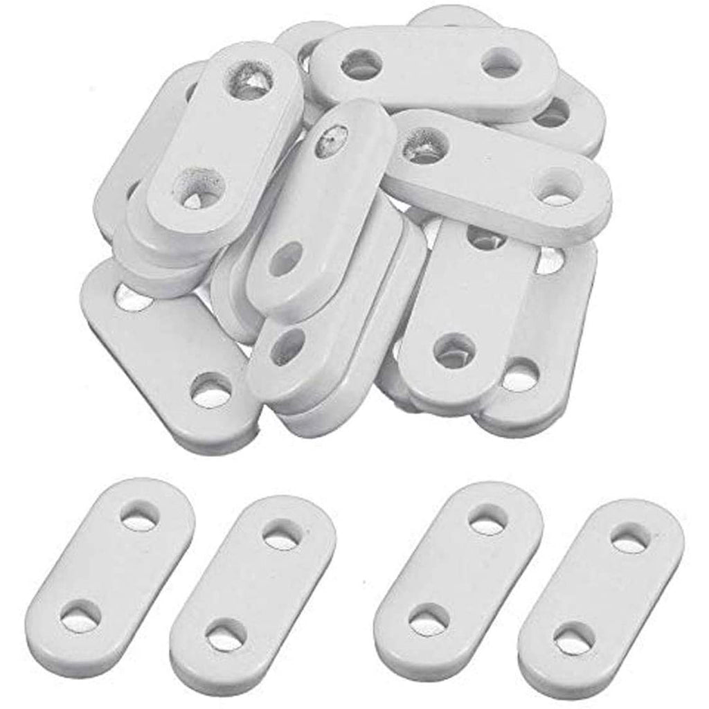 20 Pcs Curtain Weights Drapery Iron Weights White Heavy Curtain Pendant Iron Weights for Curtain Tablecloth Flags (15g and 20g)