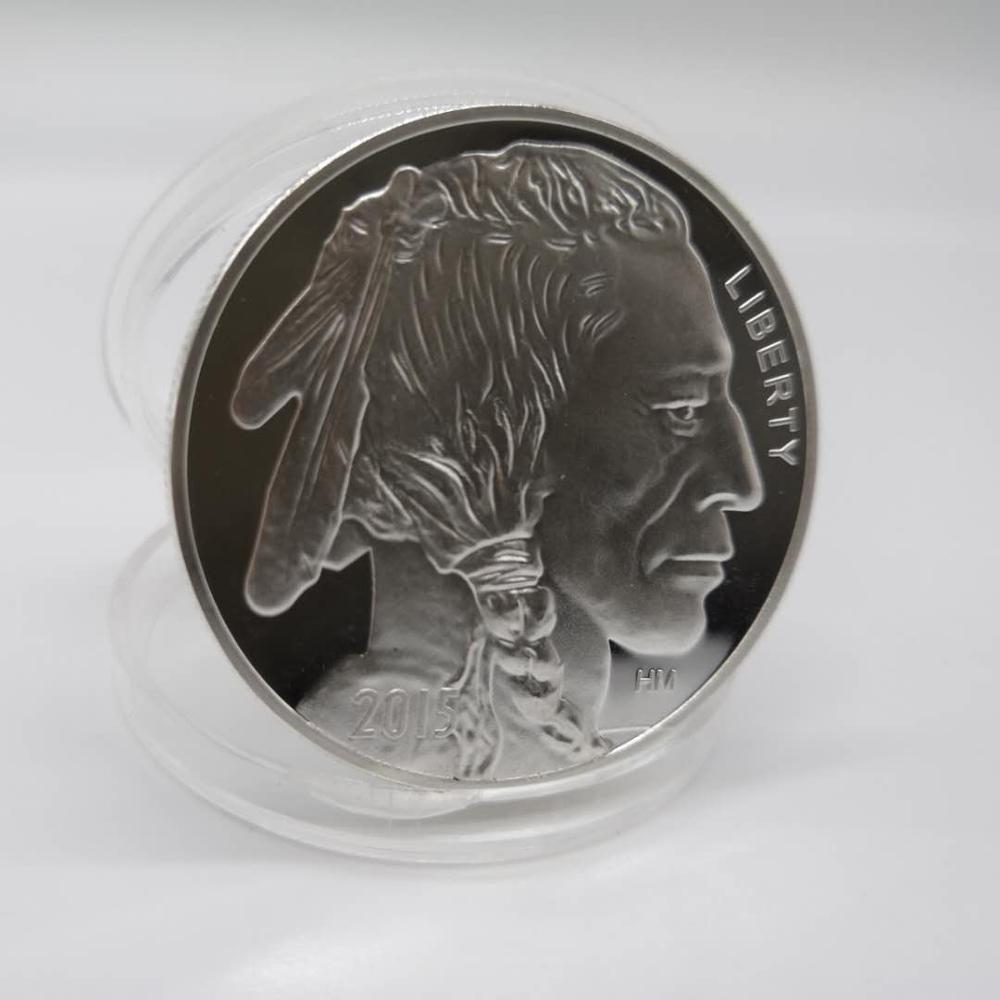 2015 Indian/Buffalo BU 1 oz .999 Silver Round-LIMITED USA MADE AMERICAN COIN Drop Shipping