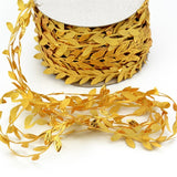 2021 5M Artificial Leaf Leaves Vine Silk Nature Gold For Home Wedding Box Decoration Handmade DIY Wreath accessories