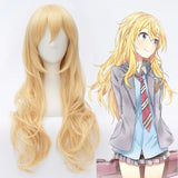 2022  Angels of Death Ray Rachel Gardner Cosplay Wig for Women 80cm Long Straight Anime Costume Party Wig Hair Gold