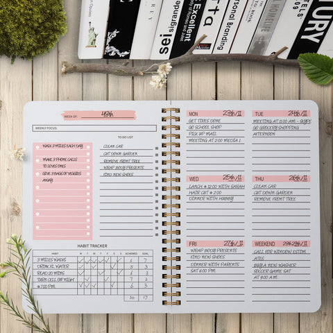 2022 A5 Agenda Planner Notebook Diary Weekly Planner Goal Habit Schedules Organizer Notebook For School Stationery Officer