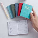 2022 Planner English Version 365days Agenda Organizer A7 Journal Notebook Time Notepad Memo Diary Reminder Book Student Supplies