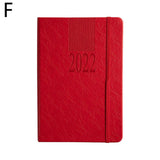 2022 Schedule English Inside Page Notebook Office A5 Management Planner School Notepad Book Calendar Agenda Stationery N3t3
