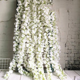 20PCS/set   Artificial Wisteria Flower Hanging Rattan Bride Flowers Garland For Home Garden Hotel Decoration
