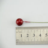 20pcs  Mini Fake Plastic Fruit Artificial Small Berries red cherry Stamen Pearlized Wedding Christmas DIY Decorative
